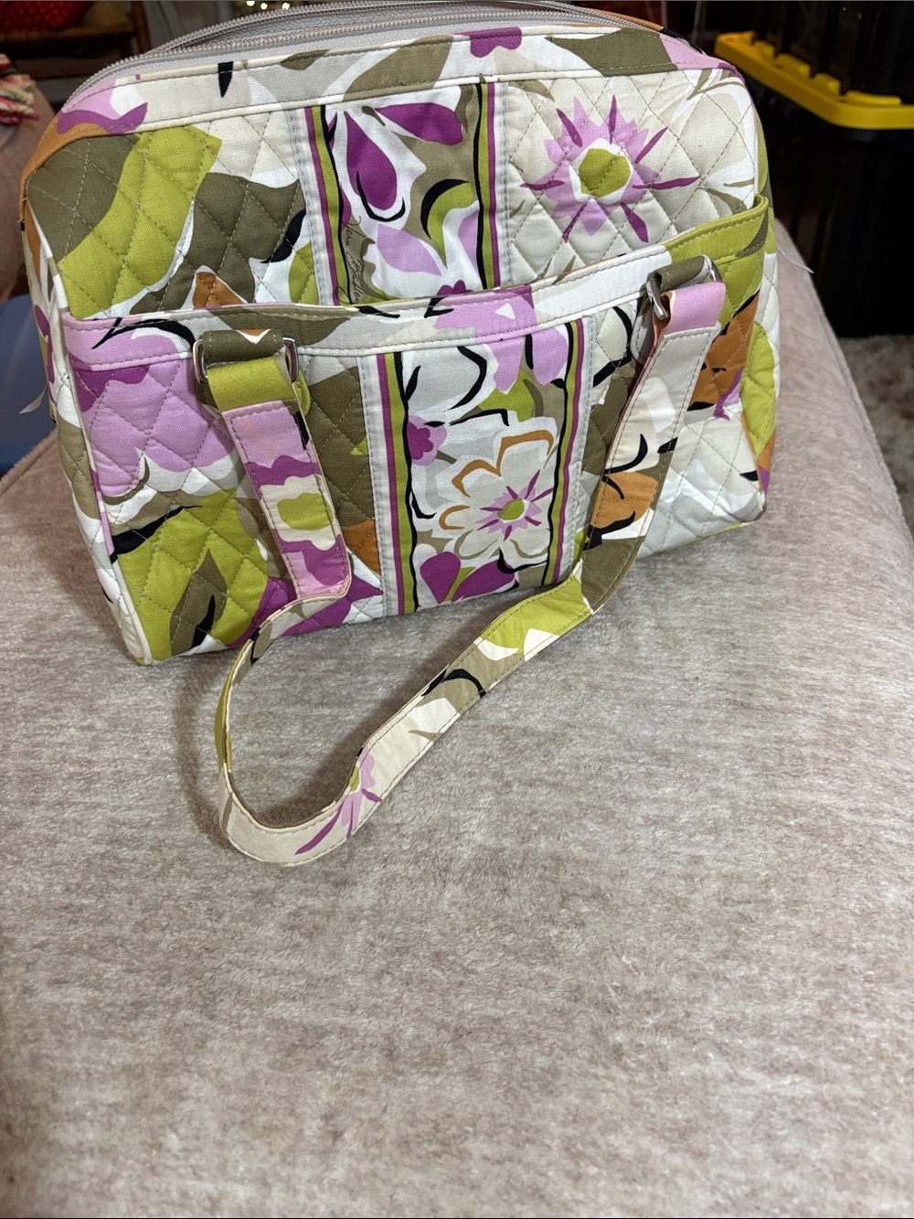 Vera Bradley Quilted Floral Tote Shoulder Bag  Vintage Retired Portobello road